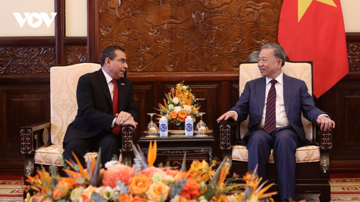President To Lam receives outgoing ambassadors of Colombia and Panama
